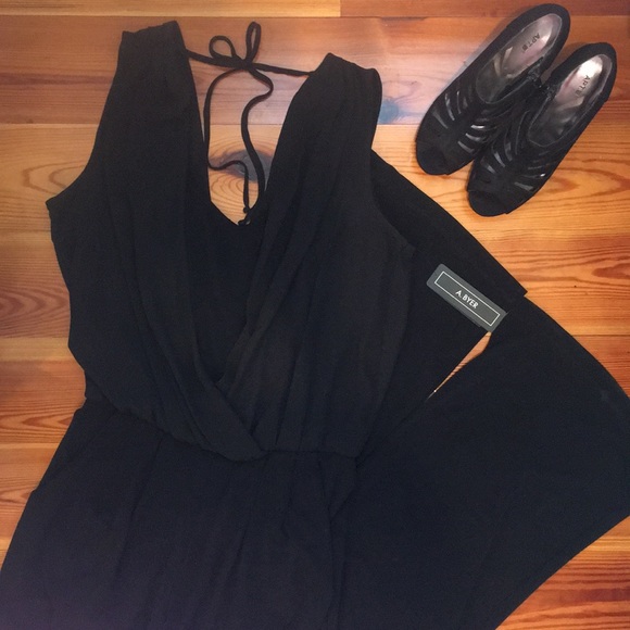 A. Byer Pants - “A. Byer” black jumpsuit